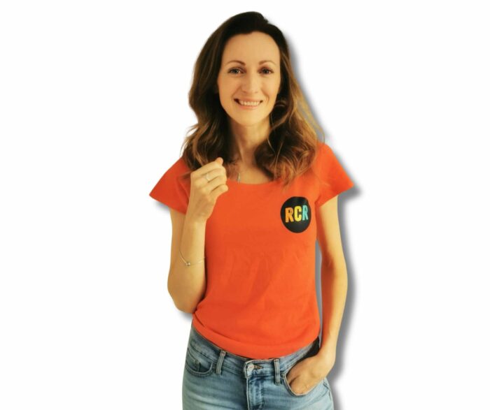 Women's Orange RCR T-Shirt - Image 3